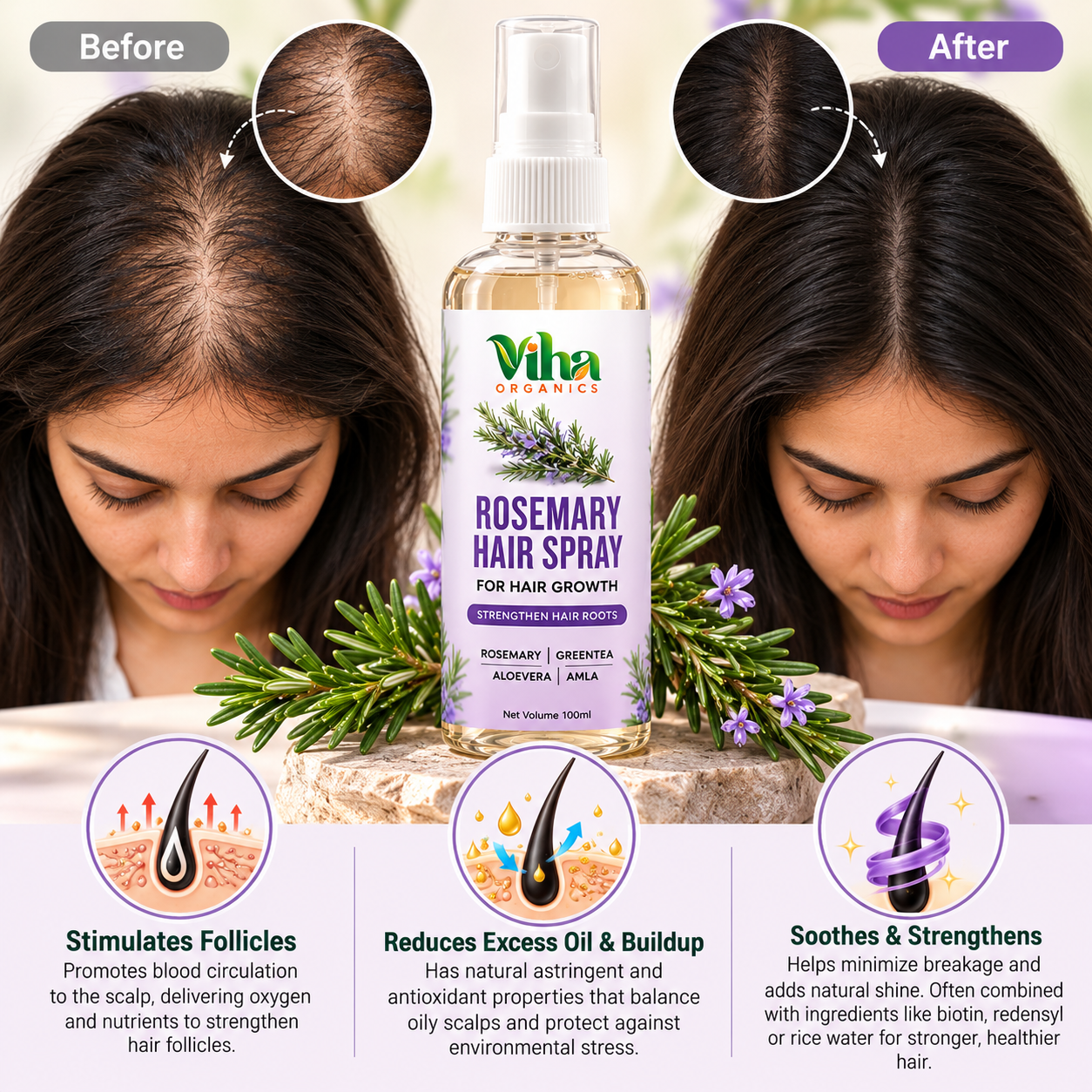 Rosemary Hair Spray 100 ml - alternate view